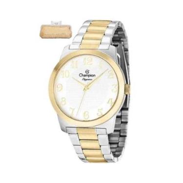 Imagem de Relógio Champion Prata Dourado Feminino CN26386S-Feminino