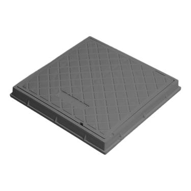 Imagem de Tampa Pvc Cinza Caixa Esgoto Gordura 40x40cm Elétrica