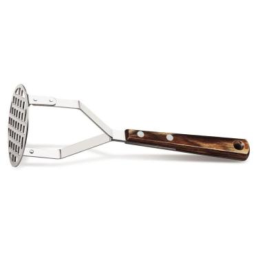 Imagem de Amassador Para Batatas Polywood Tramontina Em Aço Inox E Madeira Castanho Tramontina
