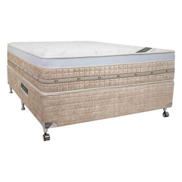 Imagem de Cama Box + Colchão Castor Casal Premium Amazon One Gel Face Pocket 138x188x59cm