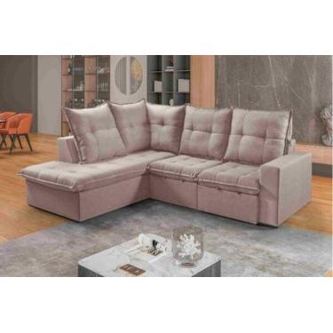 Imagem de Sofa canto colatina 2md70+chasie100(2,50)l. bege pe tab/br - IDEALLE
