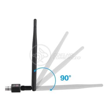 Imagem de Antena Usb 2.0 Receptor De Wifi Wireless 1200Mbps