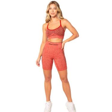 Imagem de Shorts Mormaii Estampada Para Academia Feminina Sem Costura Fitness Sp