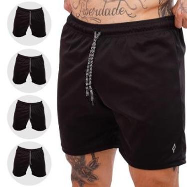 Imagem de Kit 5 Calção Masculino Dry Futebol Academia Caminhada Com Bolso-Masculino