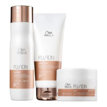 Imagem de Kit Wella Fusion Shamp 250ml, Cond 200ml e Masc 150ml - Wella Profissi