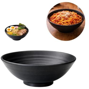 Imagem de Tigela Melamina Preta Oriental Grande Restaurante Hotel 1L - Chinatown