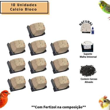 Imagem de 10 Pedras Calcio Natural c/ Fertizol e Carvao Ativado e Minerais - Cal