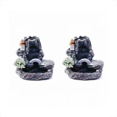Imagem de Kit Com 2 Incensários Cascata De Fumaça I Design de Cachoeira - THE YA