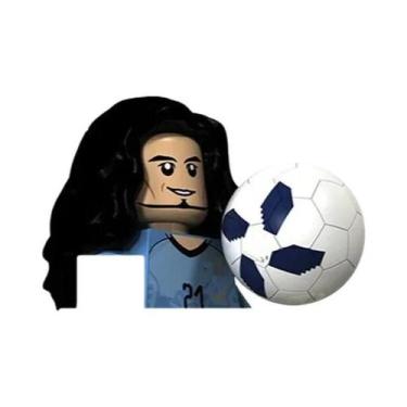 Imagem de Mini Blocos De Montar De Ação Messi Ronaldo Neymar Lewandowski - Brinq