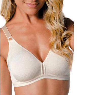 Imagem de Sutiã Sem Bojo Sem Aro Olimpo Poá Demillus 61019, Pérola, 44