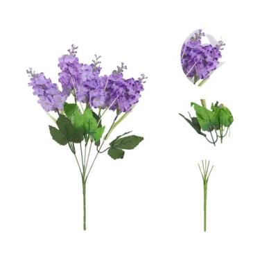 Imagem de Buquê De Jacintos Artificiais De 13,8 Polegadas, Flores Falsas Para Ce