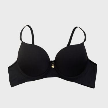 Imagem de Sutiã com Bojo Liso DMauli - MF, Preto, M