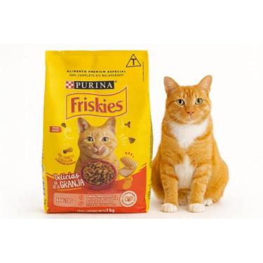 Imagem de Ração Gato Adulto Purina Friskies Delícias Da Granja 1Kg - Mimos Pet