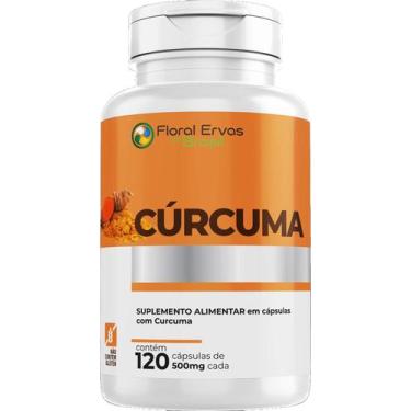 Imagem de Cúrcu ma Longa Aça frão 120 Cápsulas 500 mg Floral Ervas Suplemento Al
