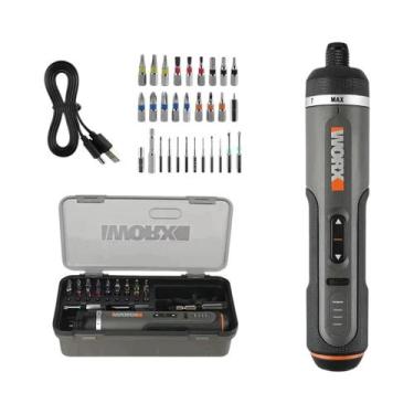 Imagem de Conjunto De Chave De Fenda Elétrica Sem Fio Recarregável Por USB Worx 