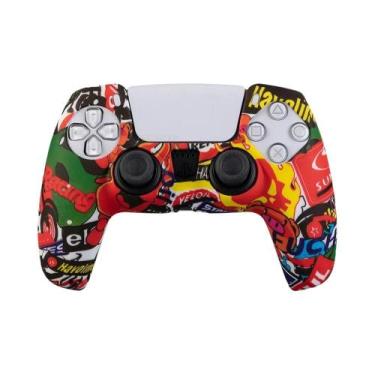 Imagem de Capa Protetora De Silicone Antiderrapante Para Controle PS5 Slim Com G