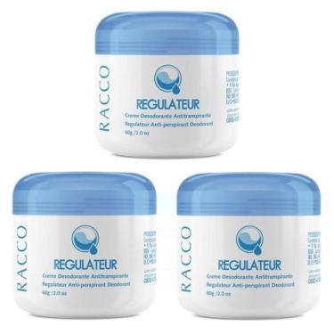 Imagem de Kit c/ 3 unid. Creme Desodorante Regulateur Pote Racco 60g