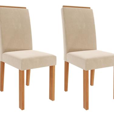 Imagem de Jogo 2 Cadeiras para Sala de Jantar Júlia Cinamomo/Nude
