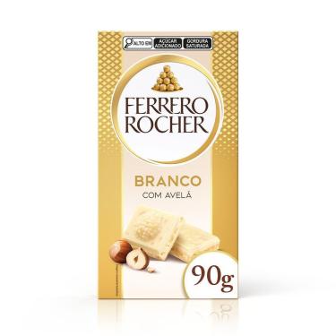 Imagem de Ferrero Rocher Tablete Branco com Avelã 1 Unidade 90g