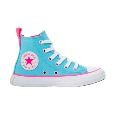 Imagem de TÊNIS ALL STAR CONVERSE  INFANTIL AZUL/ROSA CANO ALTO ORIGINAL CK09090002-Feminino