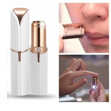 Imagem de Removedor De Pelos Facial Feminino Recarregável USB Com Luz Led Estilo