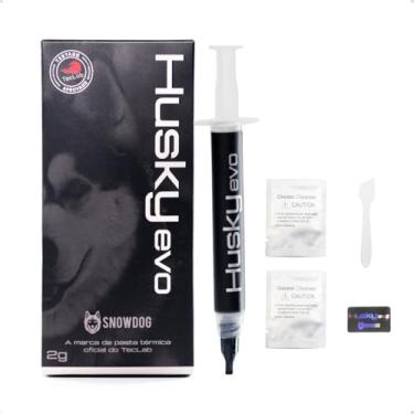 Imagem de Pasta Térmica Snowdog Husky Evo 2g – 14,3 W/m·K de Condutividade, Ideal para Resfriamento de CPU/GPU, PC Gamer e Overclock