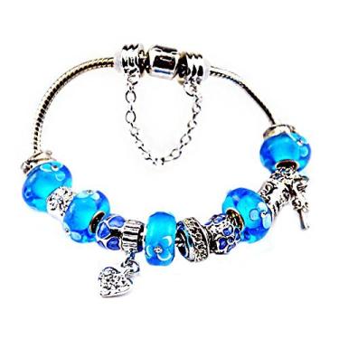 Imagem de Pulseiras Pandora de bétula branca com pingentes, ideias de presentes ajustáveis de 17 a 21 cm de borboleta e flor Dourado