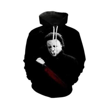 Imagem de Hoodie 3D De Halloween Horror Michael Myers Para Homens, Mulheres E Cr
