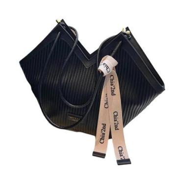 Imagem de Bolsa De Ombro Casual Feminina Em Lona Estilo Coreano Grande Tote Vers
