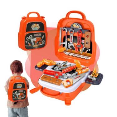 Imagem de Kit Maleta Mochila De Ferramentas Infantil Criança 22 Peças Brinquedo 