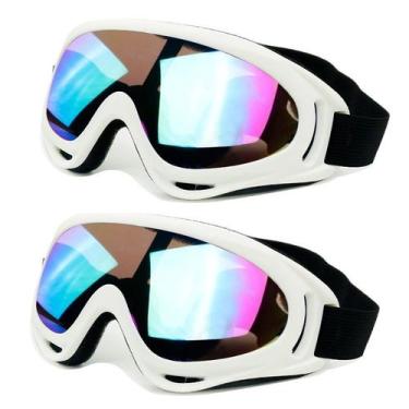 Imagem de Kit 2 Óculos Esportivo Neve Snowboard Jet Ski Kit Surf BMX Motocross U