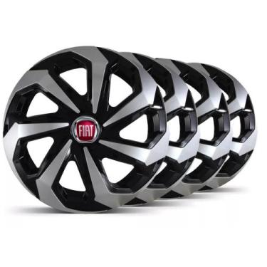 Imagem de Jogo Calota Fiat Uno Economy Way 2009 2010 2011 2012 Aro 14