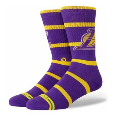 Imagem de Meia Stance Prep Lakers Nba Roxo L Roxo L