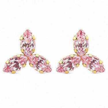 Imagem de Brinco em Ouro 18k Trevo Rosa - Joia Exclusiva - Justino Ribas
