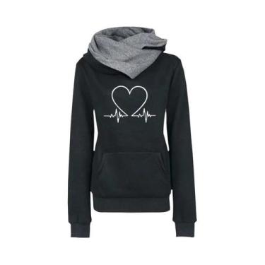 Imagem de Conjunto De Moletom Feminino De Inverno Quente Com Capuz E Calça Para 