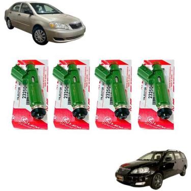 Imagem de Kit 4x Bico Injetor Toyota Corolla Fielder 1.8 16v 03 Á 08 BIK040 - WO