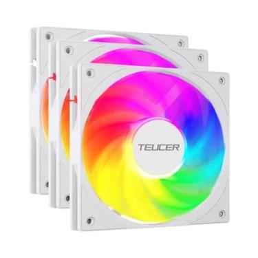 Imagem de Ventilador De PC Ultra Fino De 12CM 12V 4PIN PWM Silencioso Com Alta P