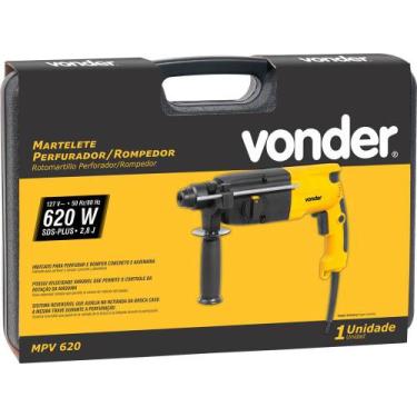 Imagem de Martelete perfurador e rompedor 620w mpv620 2,8j 127v  vonder