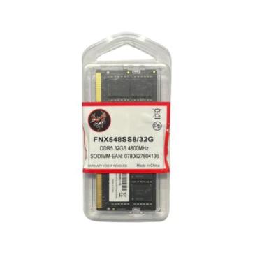 Imagem de Memoria RAM para Notebook FNX So-Dimm 32gb 4800mhz Ddr5 Cl22 FNX548SS8