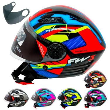 Imagem de Capacete Aberto Fw3 X Open Up Fox Várias Cores Tamanhos 56 58 60 Visei