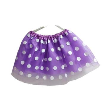 Imagem de Saia TUTU Infantil De Malha Com Poás, Vestido De Dança Leve E Brilhant