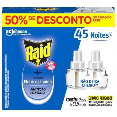 Imagem de Repelente Elétrico Líquido Raid Refil 2UN de 32,9ml - SC Johnson