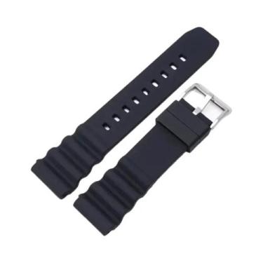 Imagem de Pulseira De Relógio De Silicone Impermeável 20mm 22mm Para Rolex Subma