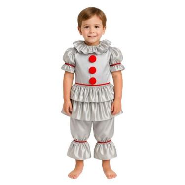 Imagem de Fantasia Infantil Masculina IT Palhaço de Terror Halloween - Extra Fes