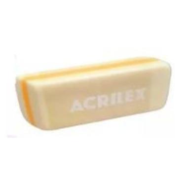 Imagem de Borracha Colorida Tom Pastel - Acrilex, Amarelo