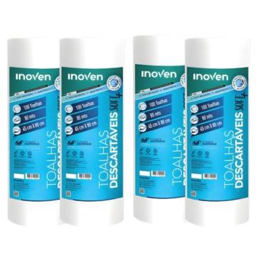 Imagem de Toalhas Descartáveis Pet Soft Plus Inoven 45x80cm Rolo Com 400un