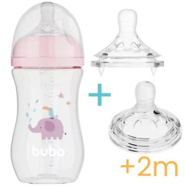 Imagem de Kit Mamadeira Easy Flow c/ 2 Bicos Extras - Buba
