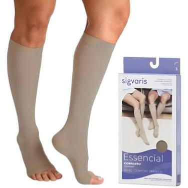 Imagem de Meia 3/4 Sigvaris Select Comfort Premium 20-30mmhg Natural, GG2
