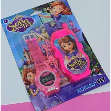 Imagem de Kit Relógio Digital Led Silicone Disney Super Heróis + Celular Infanti