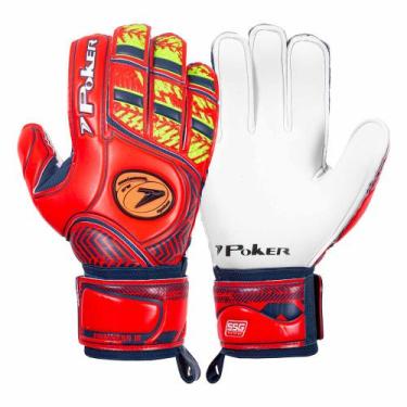 Imagem de Luva de Goleiro Poker Firmness III Profissional Vermelha 01961, 9